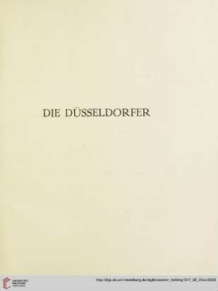 Die Düsseldorfer (Nr. 1-117)