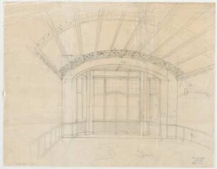 Thiersch, Friedrich von; München, Romanstr. 13; Villa von Hösslin - Innenraum (Perspektive)