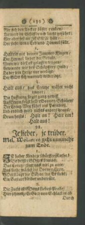 91. Je lieber, je trüber