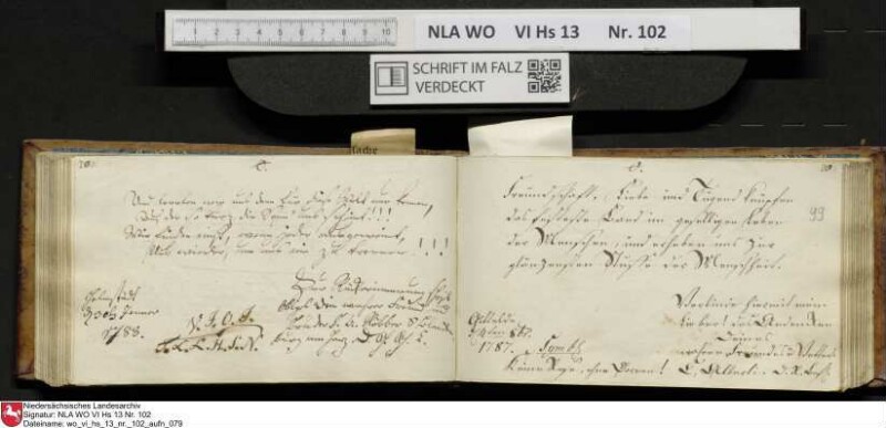 Stammbuch des Johann Christian Wilhelm Schütze aus                            Braunschweig