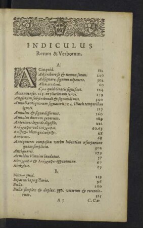 Indiculus rerum & verborum.