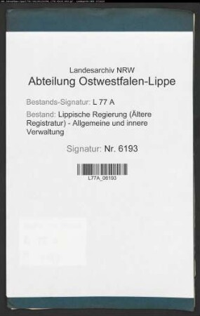 Blattern im Amt Blomberg