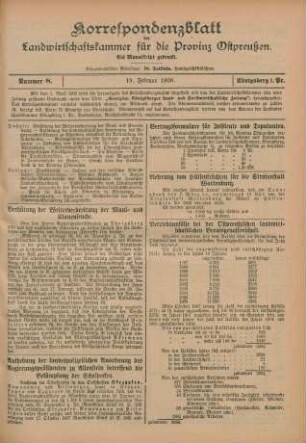Nummer 8. 19. Februar 1908.