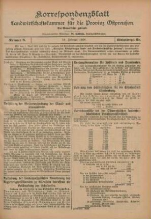 Nummer 8. 19. Februar 1908.