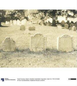Salem, Friedhof, Grabsteine: Saunders'
