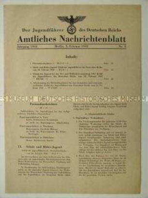Nachrichtenblatt der HJ-Führung