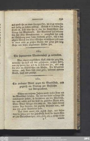 160. Die sogenannten Wandermäuse zu vertreiben.
