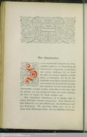 Der Baudirektor