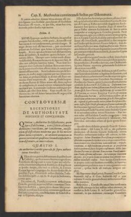 Controversiae Recentiores De Authoritate Pontificis Et Conciliorum.