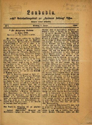 Landavia : Unterhaltungsblatt zur Landauer Zeitung. 1894