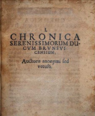 Vetustas Sanctimonia Celsissimae ... Ducum Brunsvic. et Lyneburgensium Domus