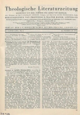 65-67 [Rezension] Zeitschrift für bayrische Kirchengeschichte; X. Jahrgang