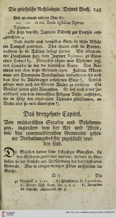 Das dreyzehnte Capitel: Von militarischen Strafen und Belohnungen [...]