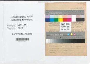 Entnazifizierung Kaethe Lommertz , geb. 11.07.1899 ()