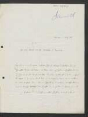 Brief von Friedrich Schmidt an Regensburgische Botanische Gesellschaft