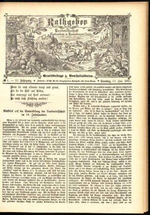 Ausgabe vom Sonntag, den 13. Januar 1901.