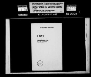 Deckung des Defizits bei mehreren Stiftungspflegen im Oberamtsbezirk