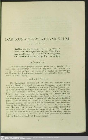 Das Kunstgewerbe-Museum