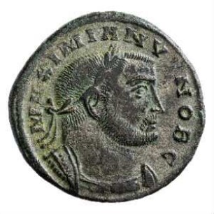 Münze, Follis, 301 - 303 n. Chr.