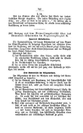 Auszug aus dem Verwaltungsbericht über das Elementar-Schulwesen im Regierungsbezirk N. : [V. Elementarschulwesen]