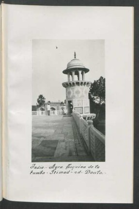 India. - Agra. - Esquina de la tumba - Itimad-ad-Daula. - [Fotografía]
