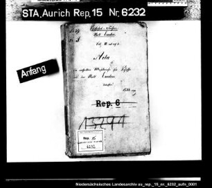Die Ausstellung von Schiffsmeßbriefen für Einwohner der Stadt Emden