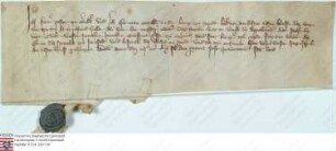 Nidda (Johanniter): Pastor Heinrich zu Goudern und Hermann, Kaplan in der Burg zu Nidda, bekennen, dass sie 3 Pfund Heller verzehrten, als sie weg...