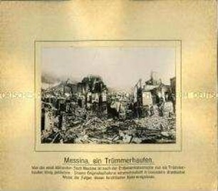 Das vom Erdbeben zerstörte Messina