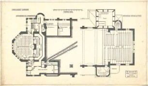 Dolmetsch, Heinrich; Stuttgart; Markuskirche - Grundriss UG; Empore (Grundriss)