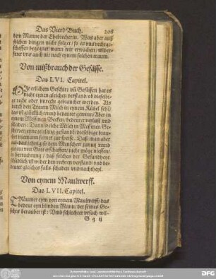 Von eynem Maulwerff. Das LVII. Capitel.