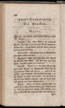 Achter Spatziergang. Die Glocken