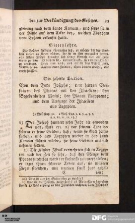 Die zehnte Lection.