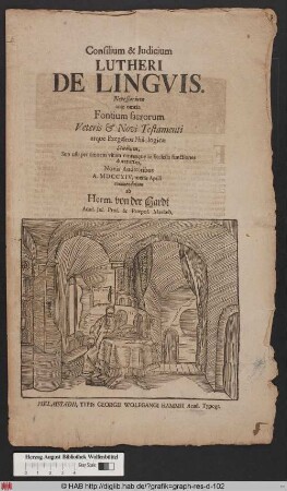 Consilium & Iudicium Lutheri de Linguis.