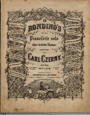 15 Rondino's für das Pianoforte solo über beliebte Themas : 841tes Werk. 1, Rigoletto von Verdi