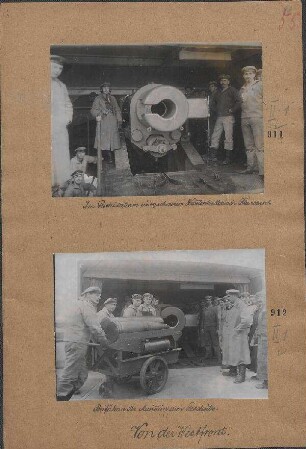 Beiführen der Munition zum Geschütz