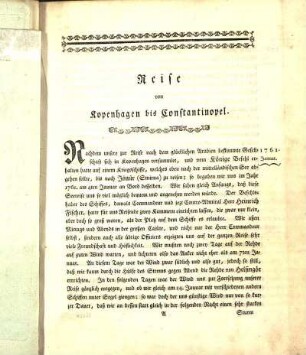 Reise von Kopenhagen bis Constantinopel.