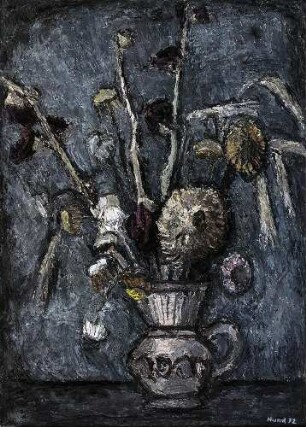 Stillleben mit trockenen Blumen