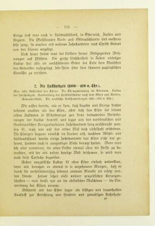 2. Die Hallstattzeit (1000-400 v. Chr.)