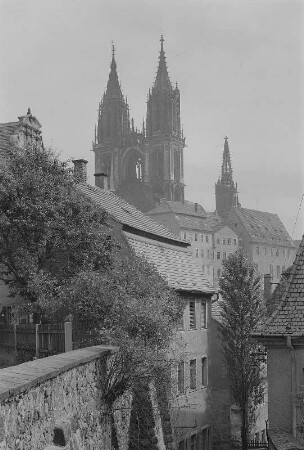 Meißen. Blick zur Albrechtsburg mit Dom