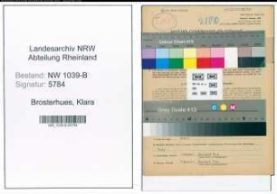 Entnazifizierung Klara Brosterhues , geb. 14.11.1920 (Lehrerin)