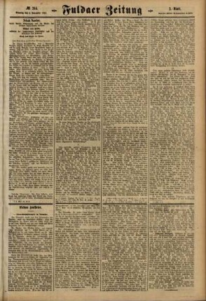 Zweite Ausgabe vom Dienstag, den 02. November 1915.