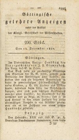 1820, 200: Stück