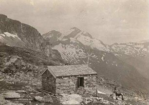 Hohe Tauern/Österreich. Ankogelgruppe, Mindener Hütte (2426 m). Blick zum Ankogel