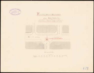 Hasselbach-Brunnen, Magdeburg: Lageplan 1:1000