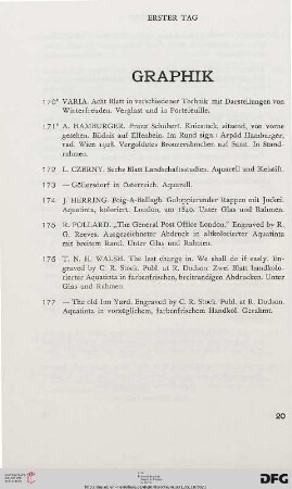 Graphik (Nr. 170-177)