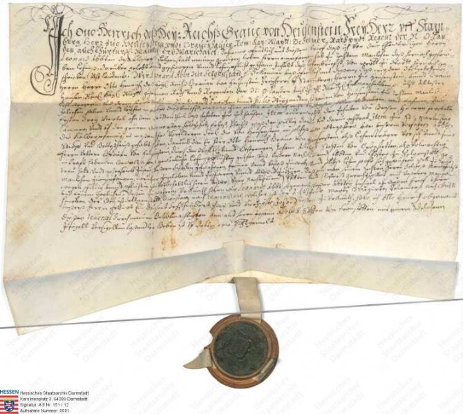 von Heusenstamm: Otto Heinrich Reichsgraf von Heusenstamm (Heusenstain)