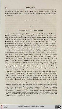 D: The early arab–bedouin life