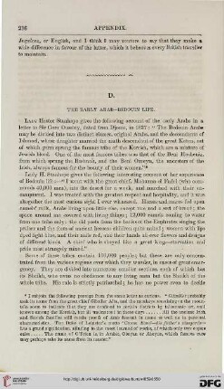 D: The early arab–bedouin life