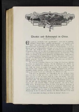 Theater und Schauspiel in China