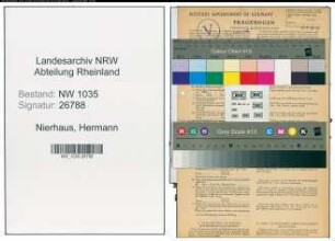 Entnazifizierung Hermann Nierhaus , geb. 23.03.1907 (Bergassessor)